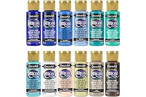 DecoArt Americana Acrylic Paint, Coastal Colors Set