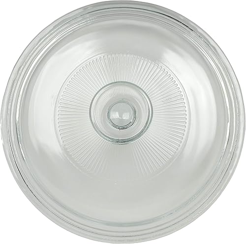 Corningware G-5C - Tapa redonda de vidrio acanalada de 1.5 cuartos de galón