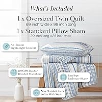 Vista 119 de Southshore Fine Living, Inc. Juego de edredón de tamaño King de gran tamaño, colcha de lavanda King/California con 2 fundas de almohada a juego