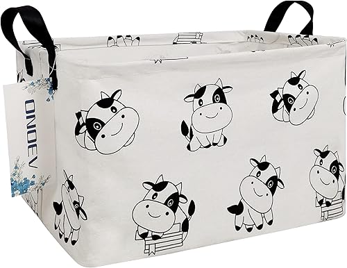 ONOEV Cesta rectangular plegable para lavandería, cesta de lona, cesta de nervios, adecuada para niños, oficina, dormitorio, ropa, almacenamiento de