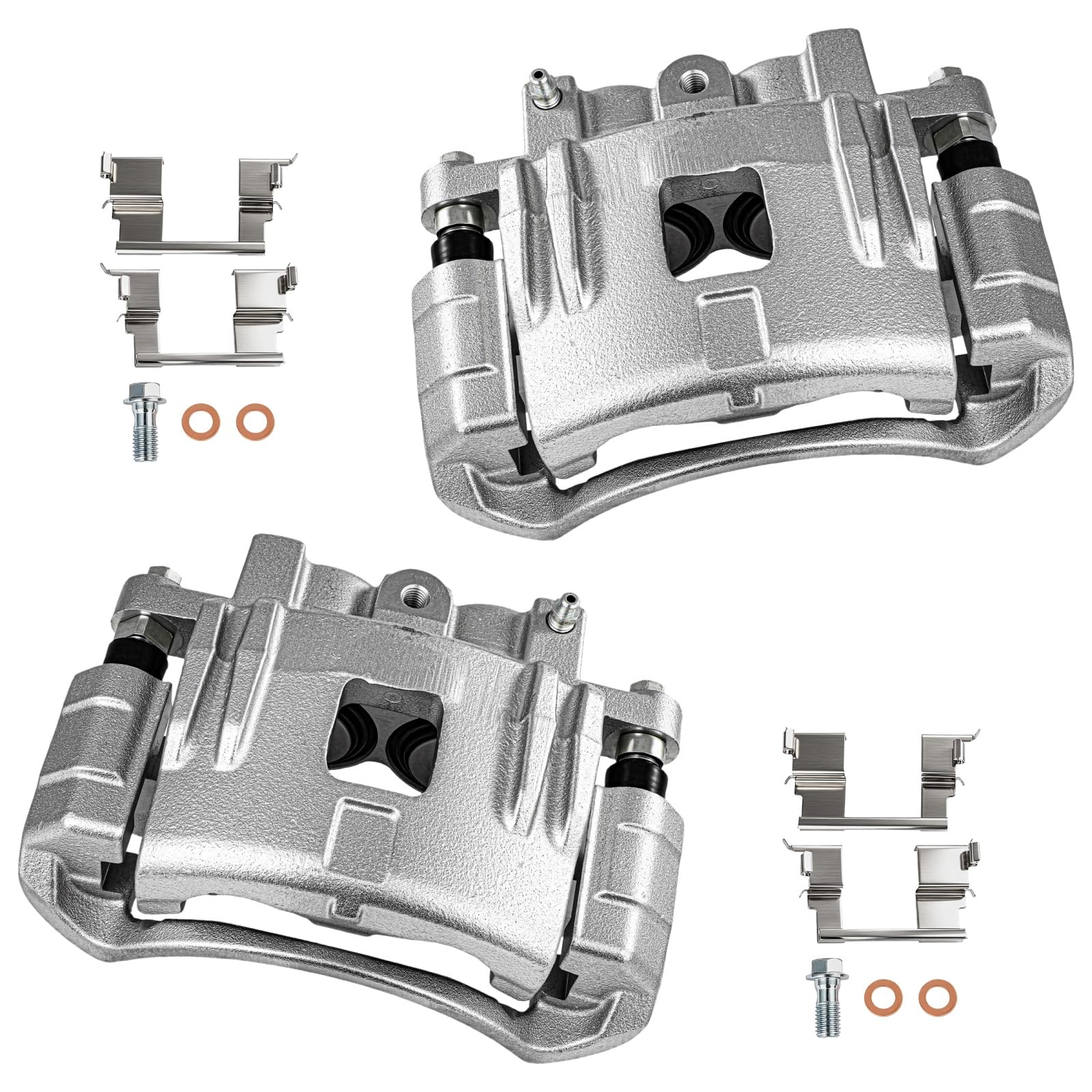 cciyu Front Left &amp; Right Disc Brake Calipers w/Bracket 18B4939 18B4938