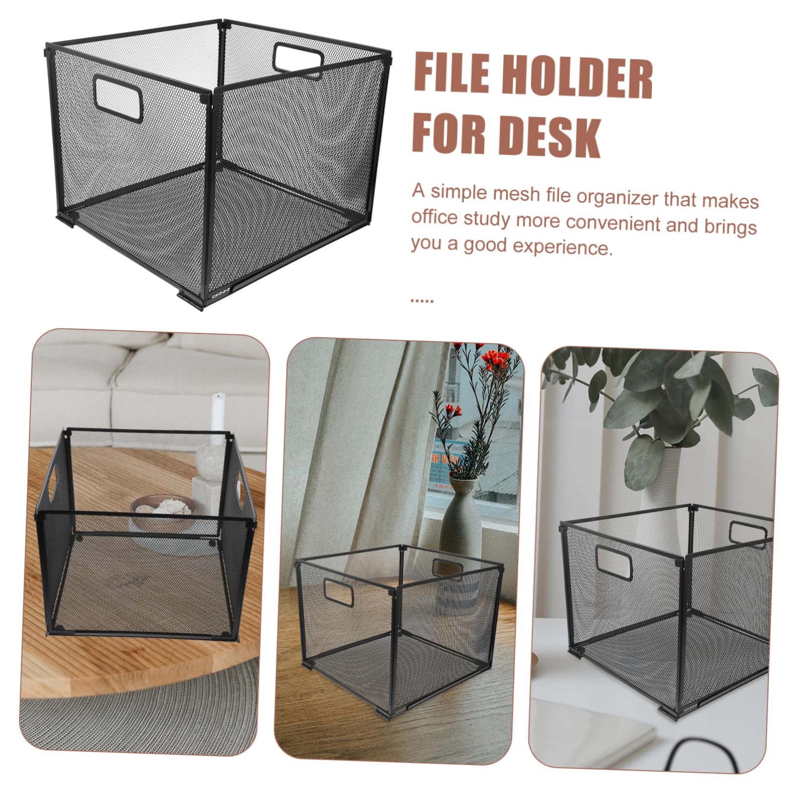 Tofficu Metall Hängemappenbox mit Verdicktem Design und Hoher Härte Multifunktionaler Aktenhalter für Dateien und Bücher für Büro Bibliotheken und Wohnheime