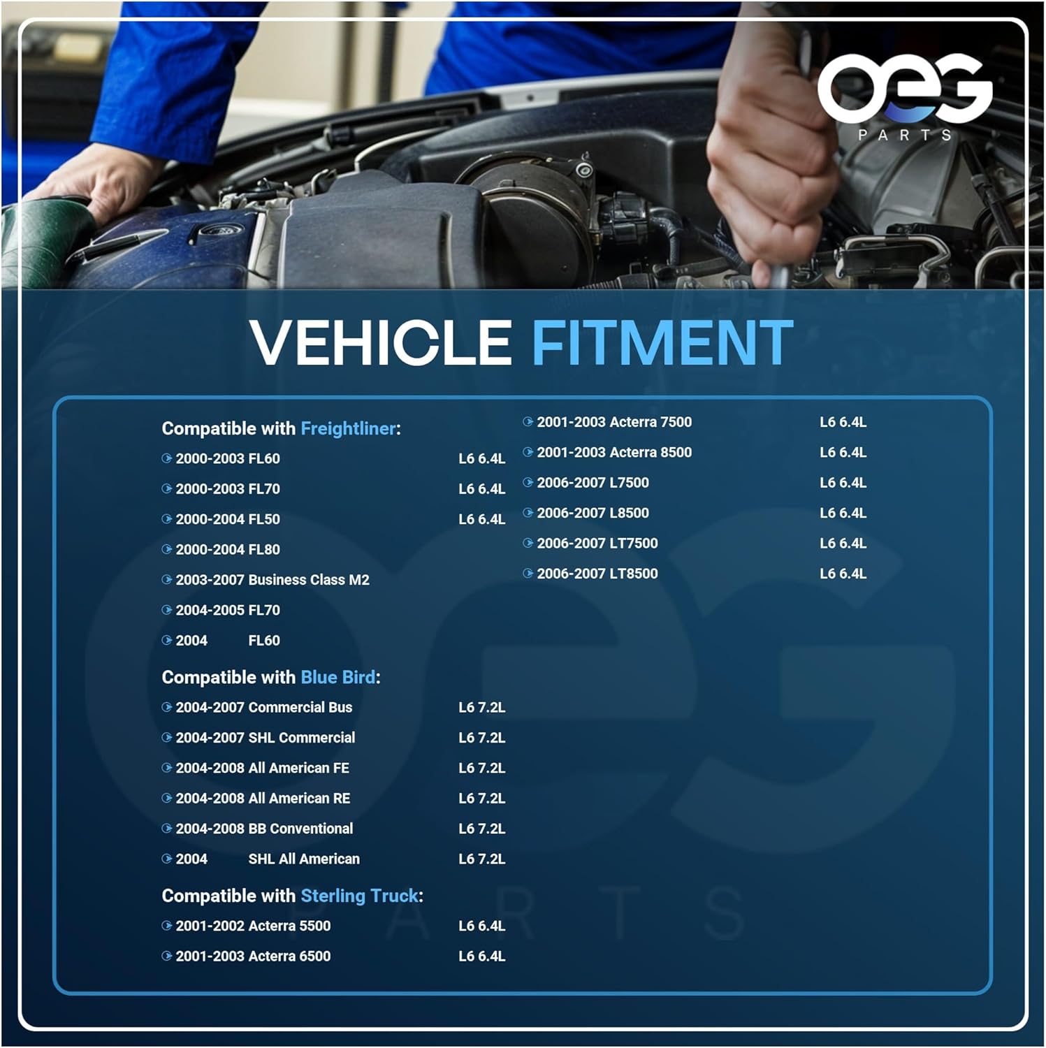 OEG Parts New Starter Compatible With 2000-2007 Freightliner FL50 FL60 FL70 FL80 M2 MBE900, 19026035, 8200075, SDR0362, 41012360