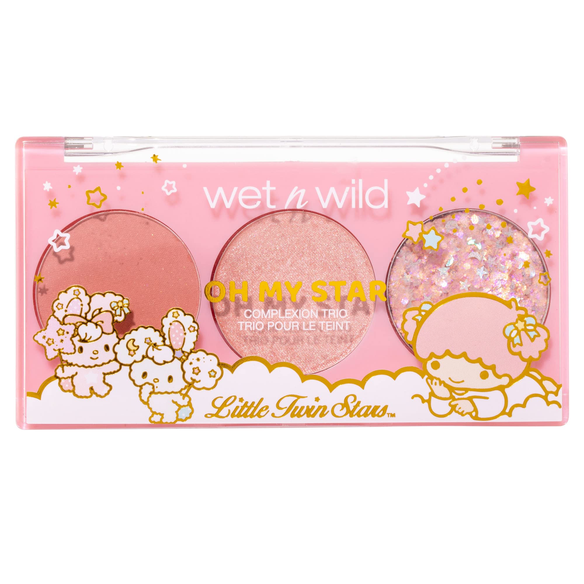 Buy Wet n Wild Sanrio Little Twin Stars Kiki And Lala Oh My Star Makeup  Eyreshadow Palette, Complexion Trio Pink, Cotton Candy, 0.23 Oz Online at  desertcartAruba