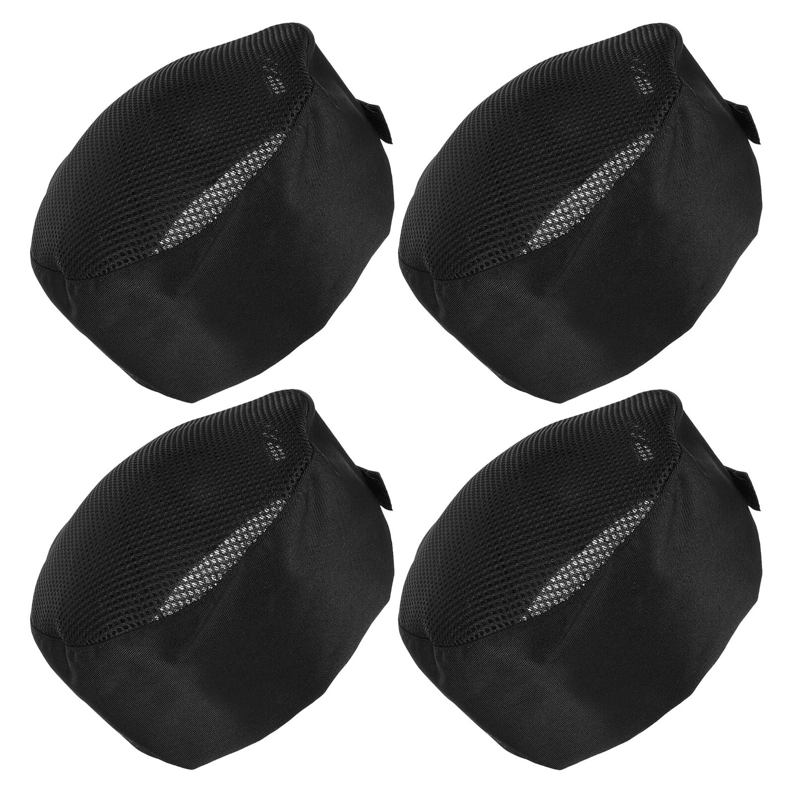 Mipcase Gorros de Chef Unisex Ajustables con Malla Transpirable Color Negro Tamaño Estándar 4 Piezas para Cocina Profesional Sushi Catering y Uso en Restaurantes