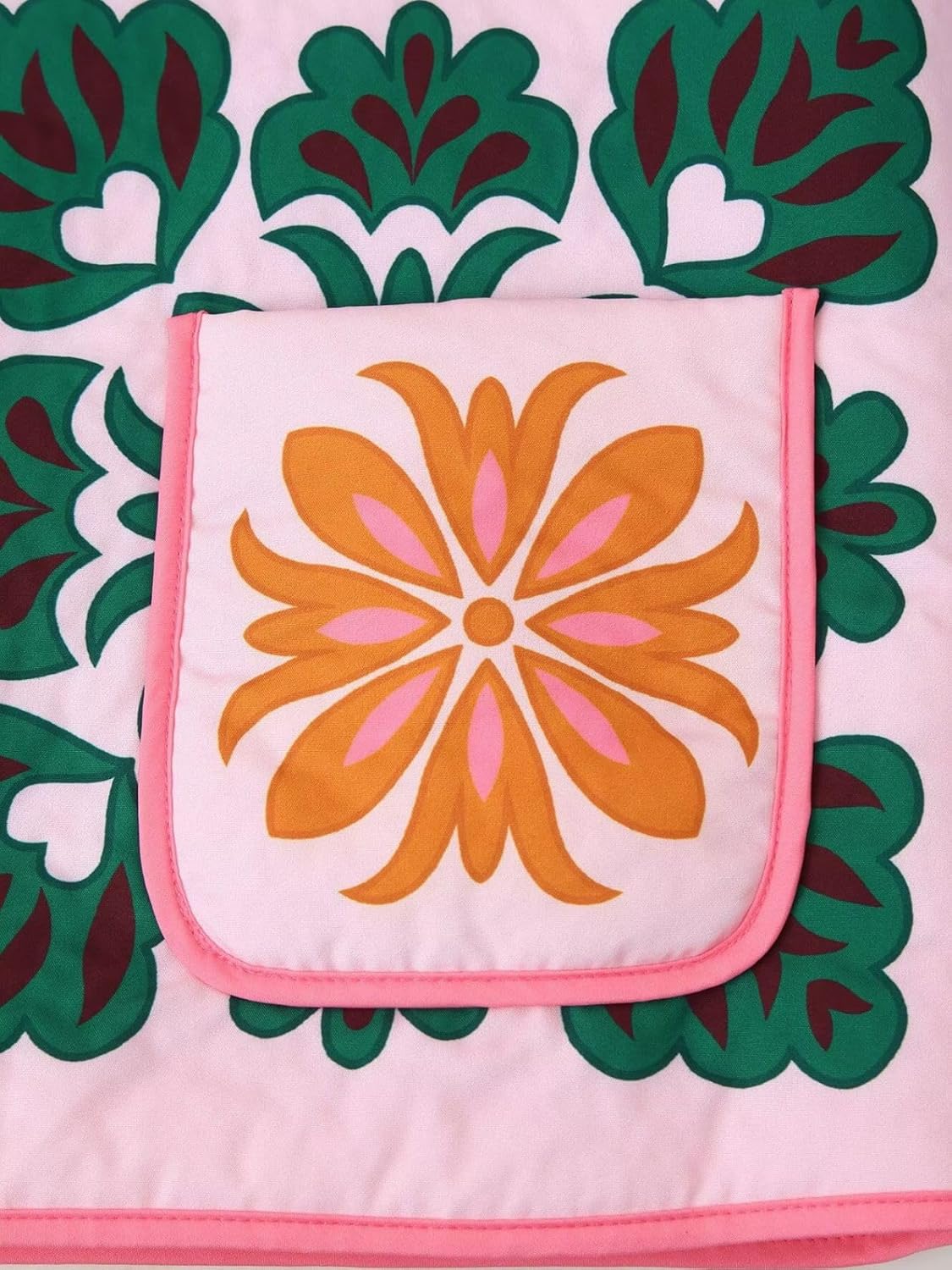 Womens Floral Print Quilted Jacket Lightweight Flower Boho Padded Puffer Jacket Coat