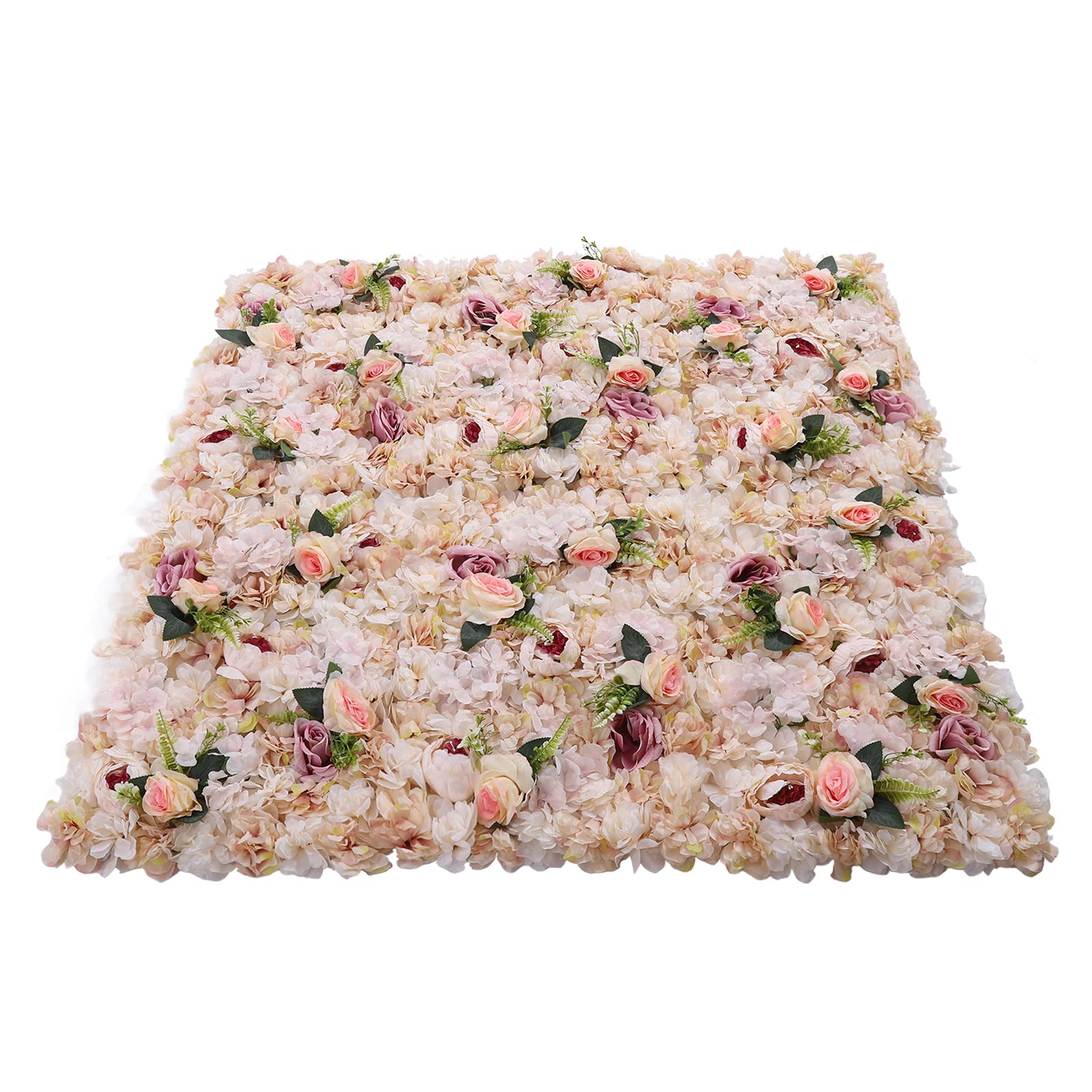 6 Stück Blume Wandpaneele Rosa,Künstliche Rose Hintergrund,Blume Wand Hintergrun,Realistische Blätter,für die Wanddekoration in Hochzeitslocations, Fotografiegebäuden, Bekleidungsgeschäften,40 cm x 60