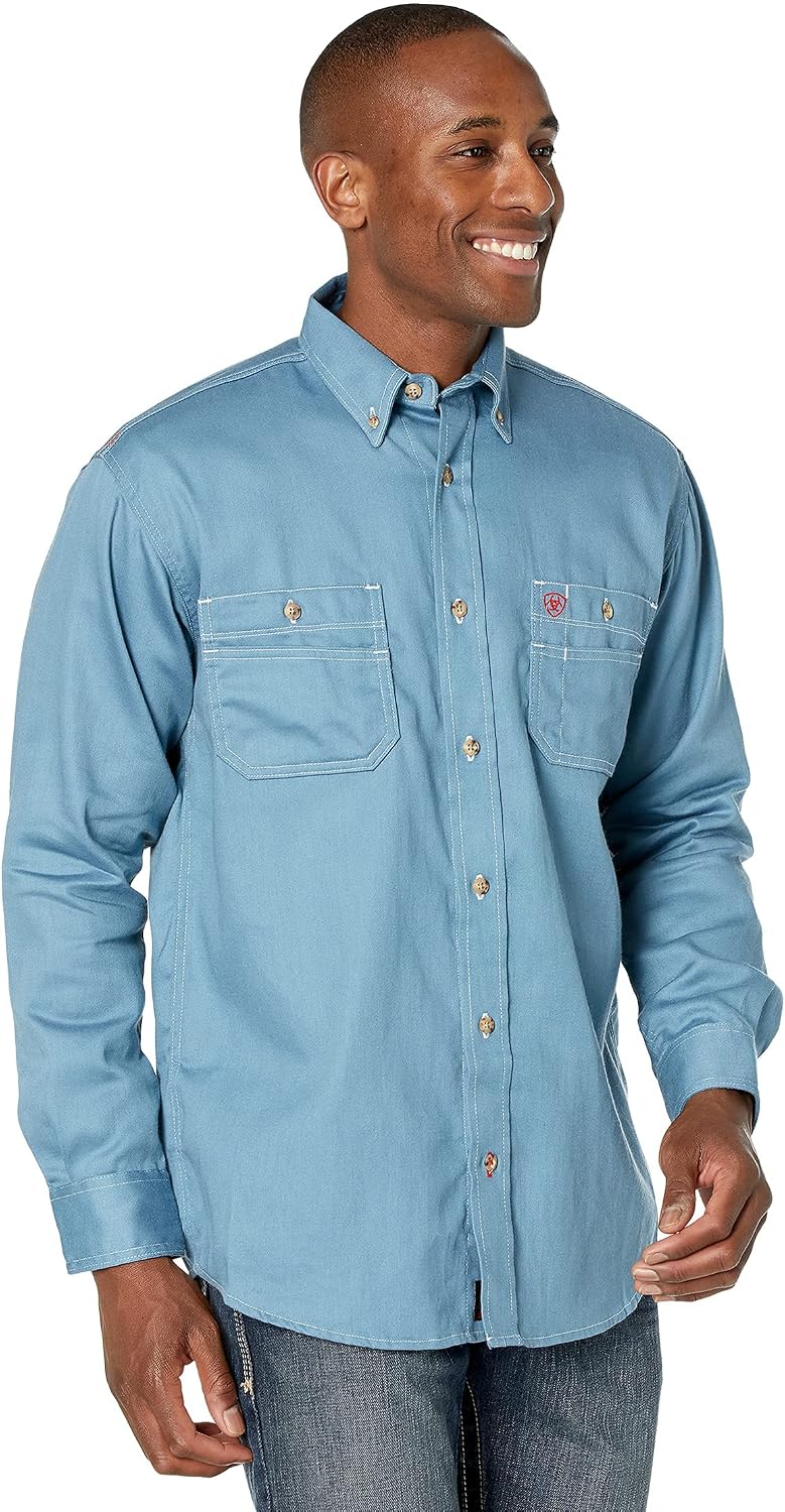 ARIAT Big & Tall FR Vented Long Sleeve Work Shirt