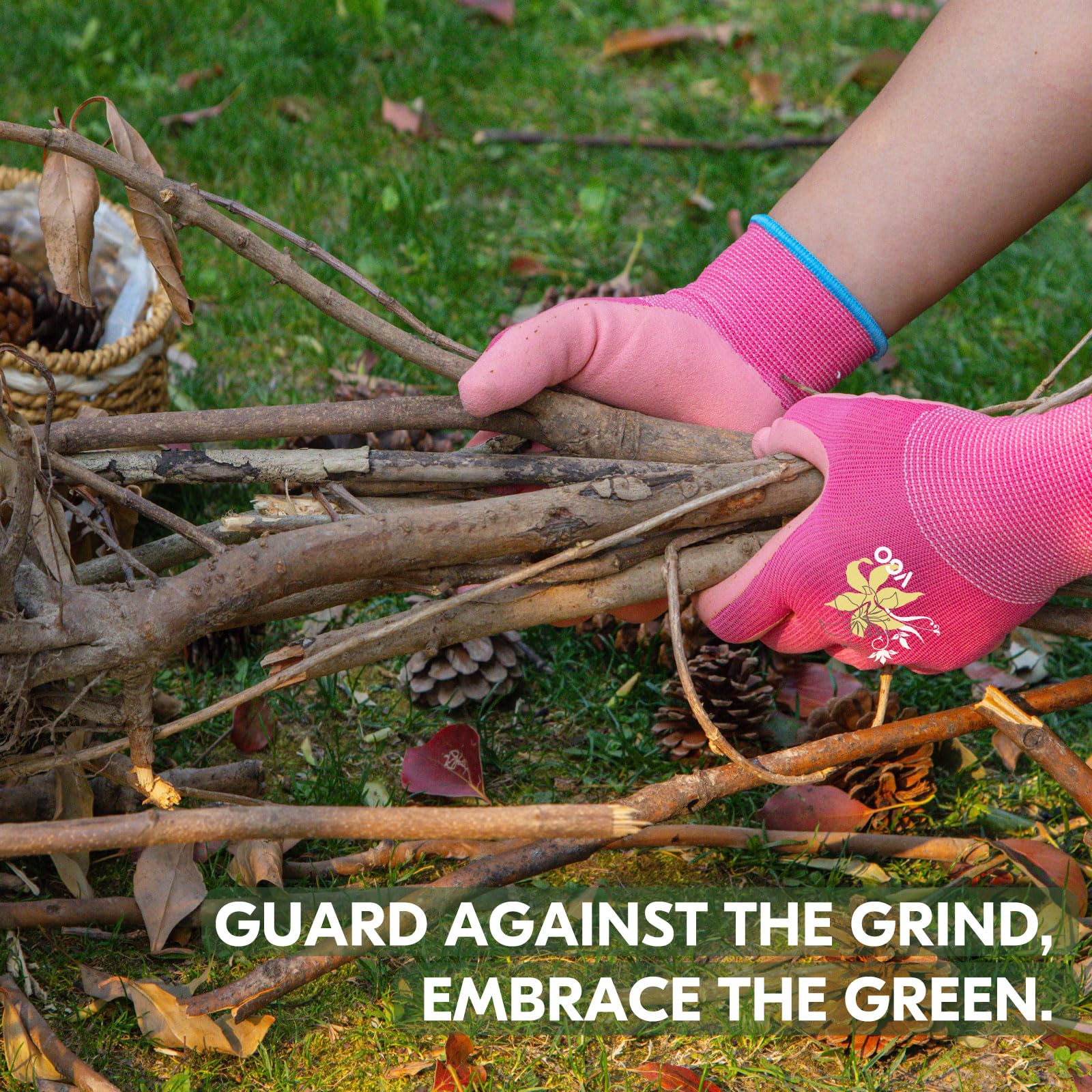 Vgo... 3 works Women’s Gardening Gloves - Latex Coated Anti-Slip, Breathable & Durable for Outdoor Construction, DIY - Image 3