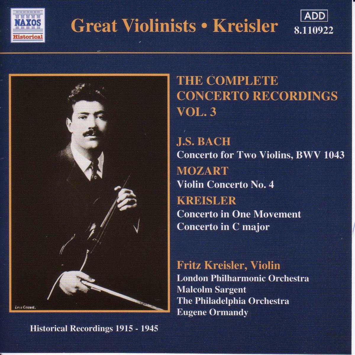 BACH, J.S. / MOZART: Violin Concertos
