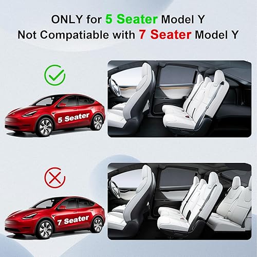 Miniatura 2 de Gancho Trasero Mejorado para Maletero Tesla Model Y, Ganchos para Bolsas de Compras para Tesla Model Y de 5 Asientos, Accesorios (Negro) No