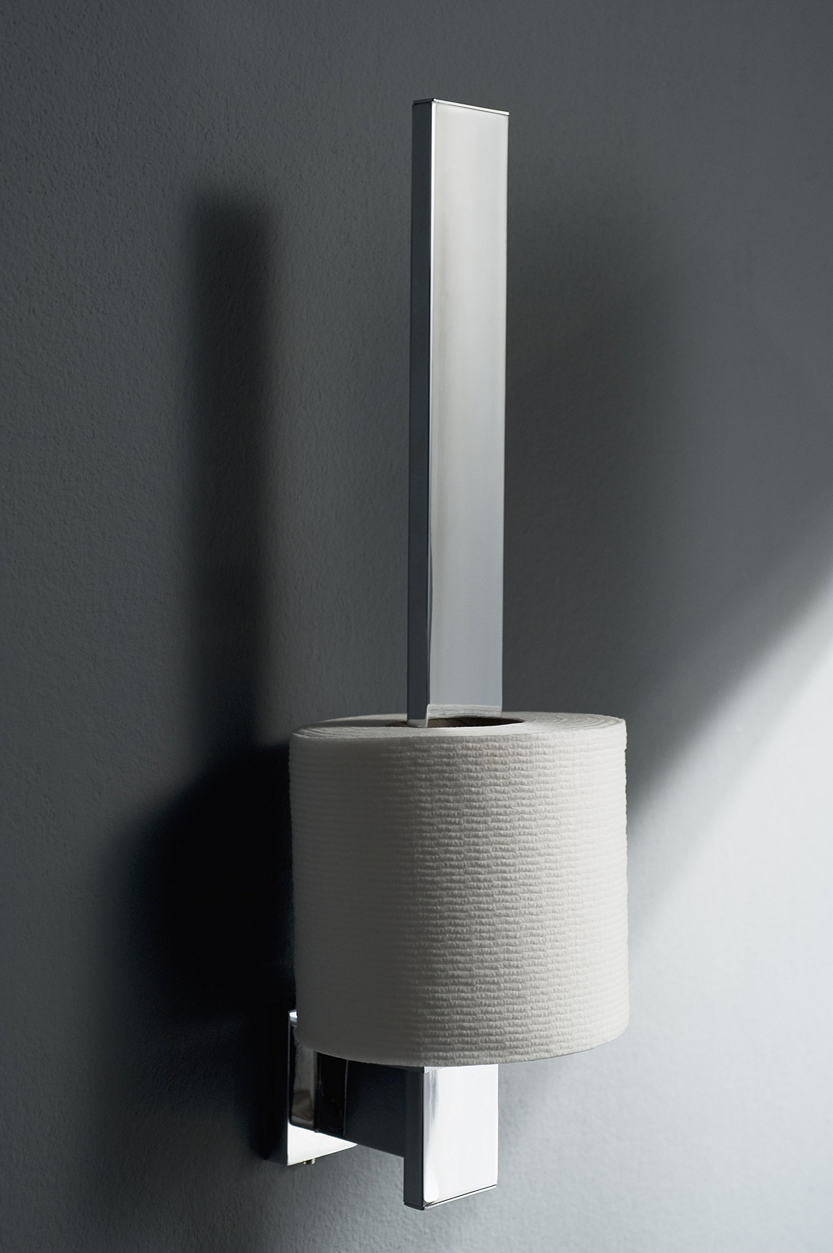 Haceka Portarotolo Carta Igienica Standard – Metallo Cromato, Design Semplice Per Bagno