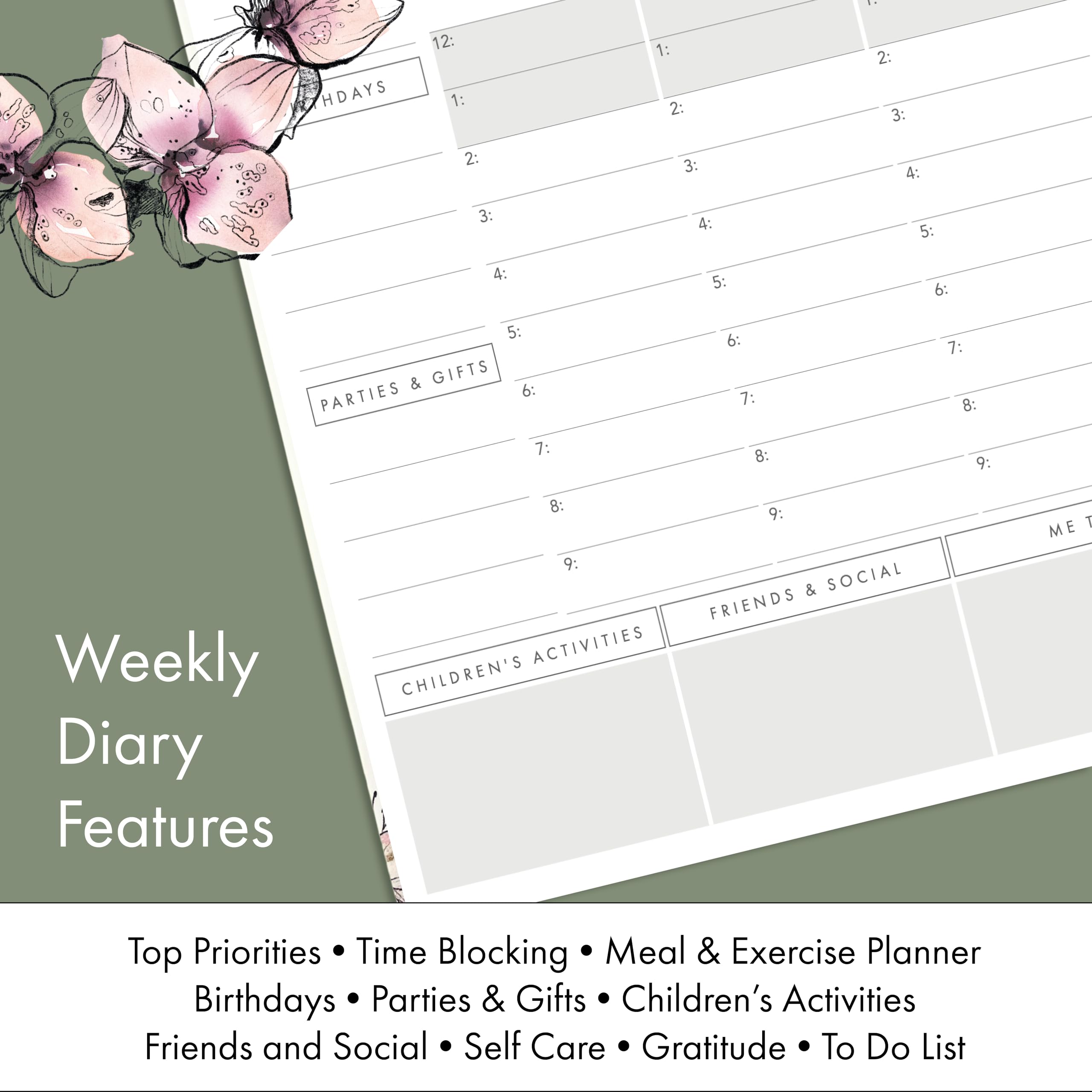 Perfect PLANNER company, Family & Lifestyle Planner, Undated A5 Personal Planner, Children's Activities, Finances, Budgets - Image 2