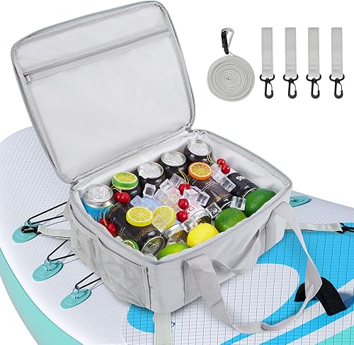CAMULAND Bolsa enfriadora, accesorios de tabla de remo, impermeable, cubierta de sup, pequeña bolsa fresca para bebida, agua, almuerzo, camping,