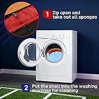 Vista 572 de Comfort Expression - Cama ortopédica para perros extragrandes, 53 x 42 pulgadas, cama impermeable y de apoyo de espuma con cojines removibles