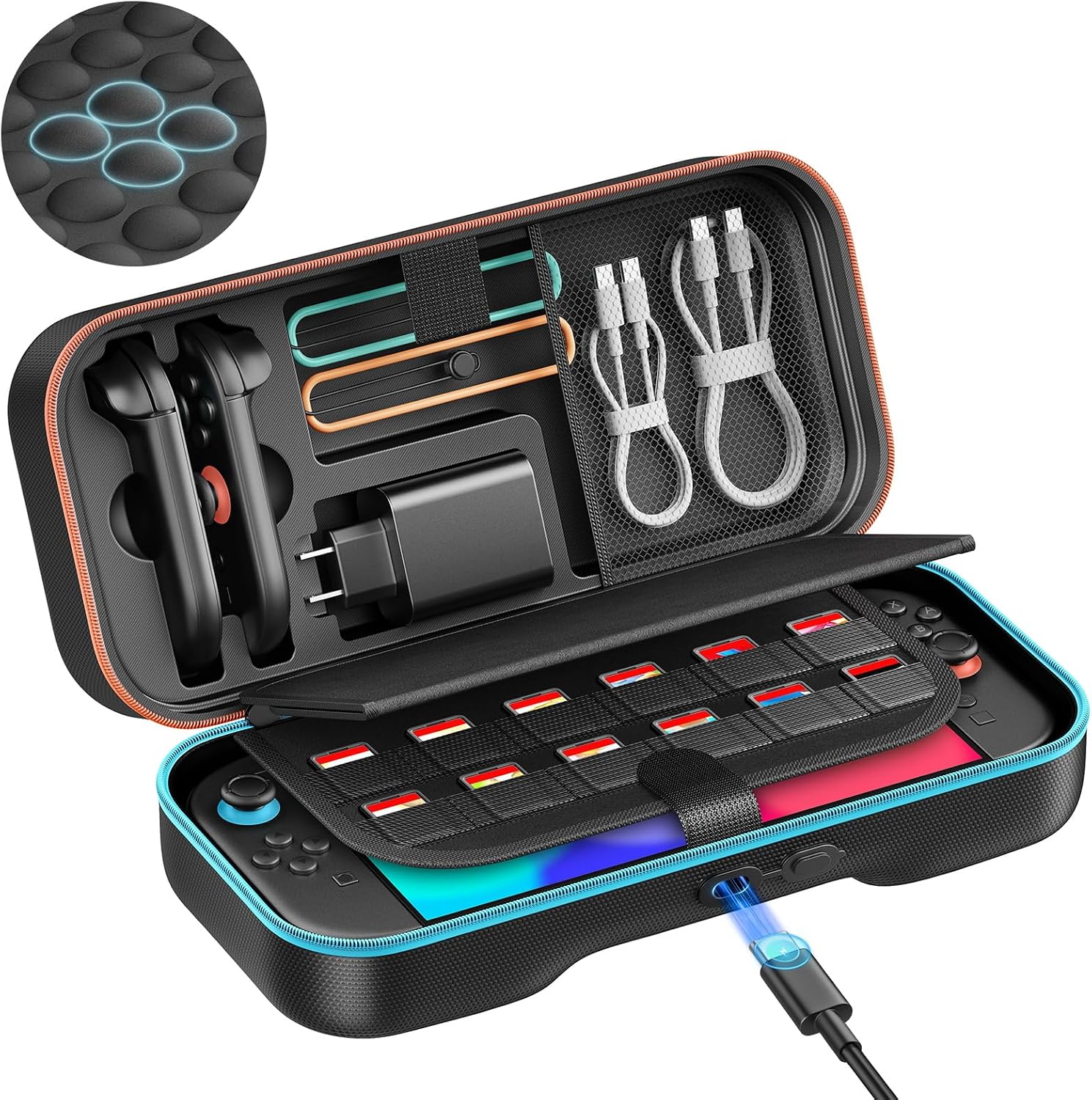 Charge inside Carrying Case Compatible with Nintendo Switch 2