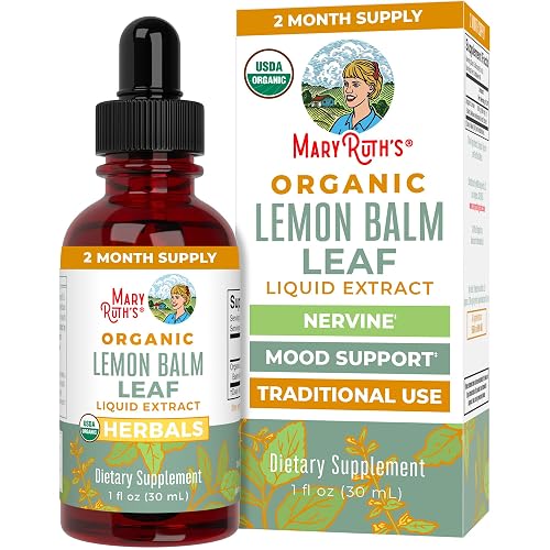 MARYRUTH'S Organics Lemon Balm Leaf Liquid Extract | Mood Support