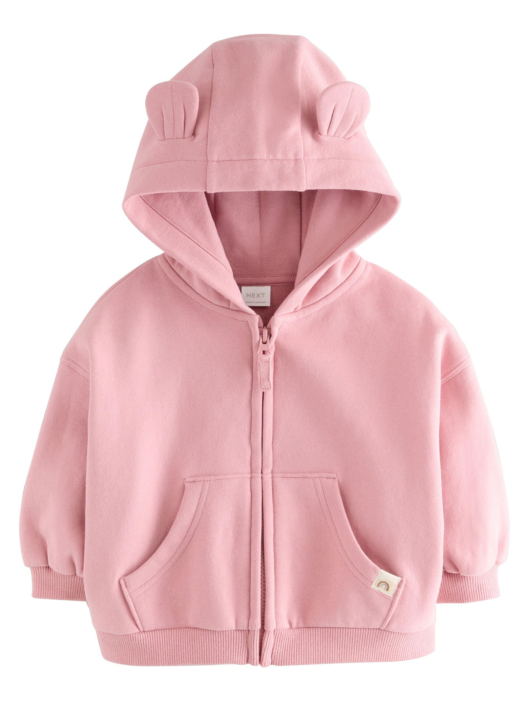 NEXT Meisje Hoodie met doorlopende rits Dusky Purple 122
