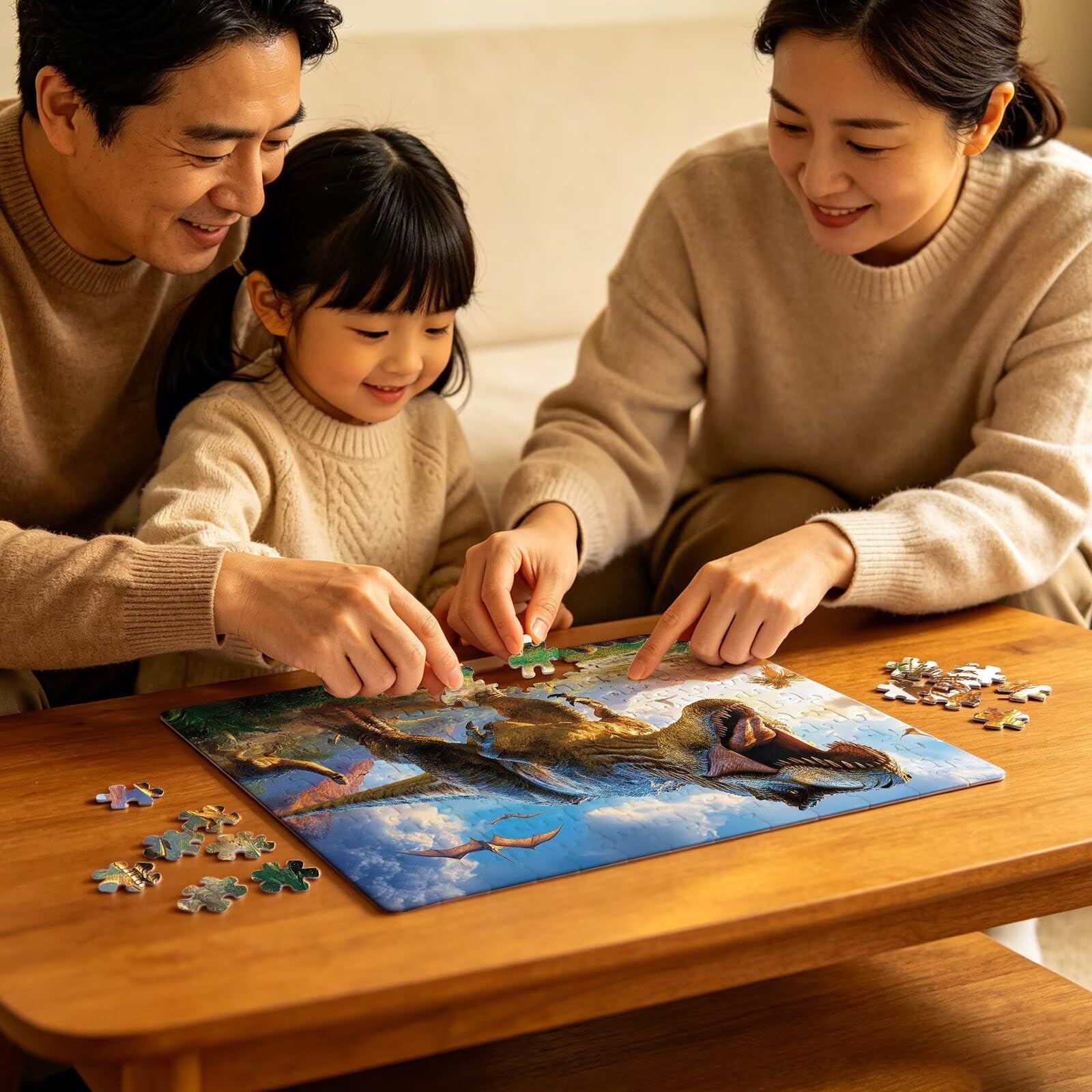 Puzzle 5000 sztuk dinozaurów zwierzęcych(3) - Duże drewniane puzzle - Puzzle 5000 elementów dla dorosłych - gra inteligencyjna - z wykwintnym pudełkiem do pakowania - precyzyjne cięcie - wystrój domu