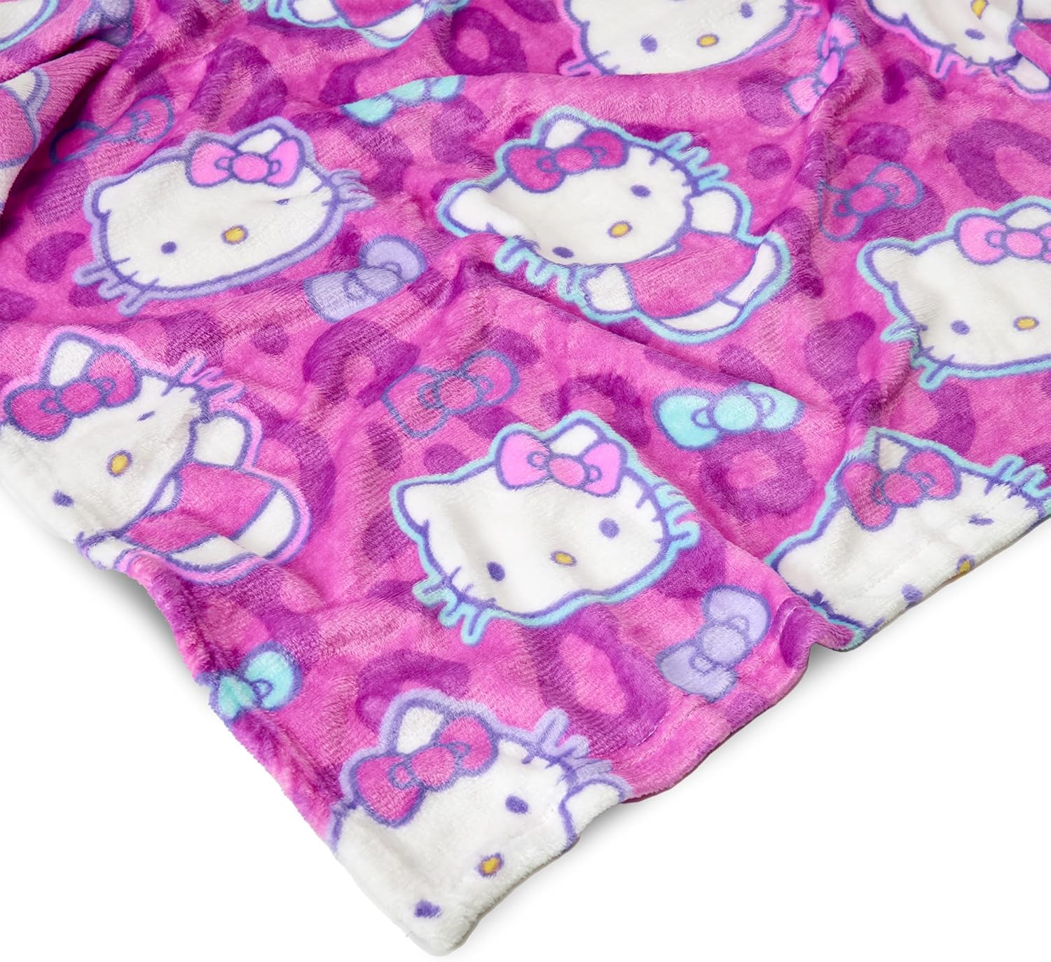 Northwest Sanrio Hello Kitty, Blanket and Hugger Set, Soft Silk Touch Throw, Plush Pillow, 50 x 60 Inches