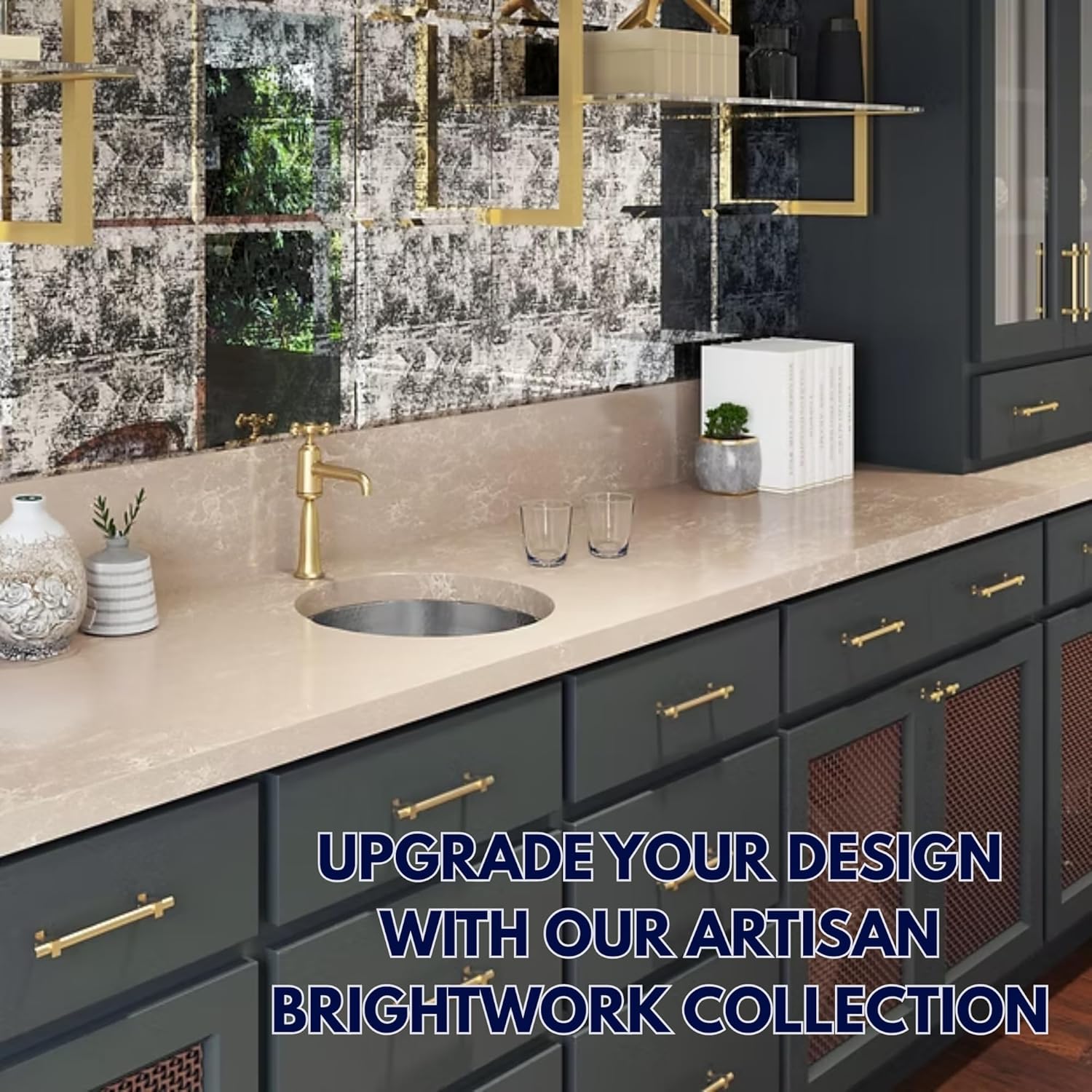 Nantucket Sinks' RS15-SSMF 15-Inch Hand Hammered Round Stainless Steel Bar Sink Satin Matte Finish