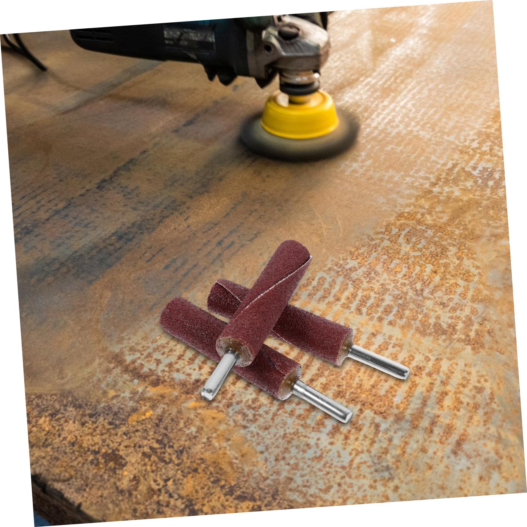3pezzi Kit Di Tamburi Abrasivi Per Trapano Di Vetrata Bastoncini Abrasivi Grana Per Levigatura e Rifinitura Su Metallo Legno Plastica e Pietra Facili Da Usare e Sostituire