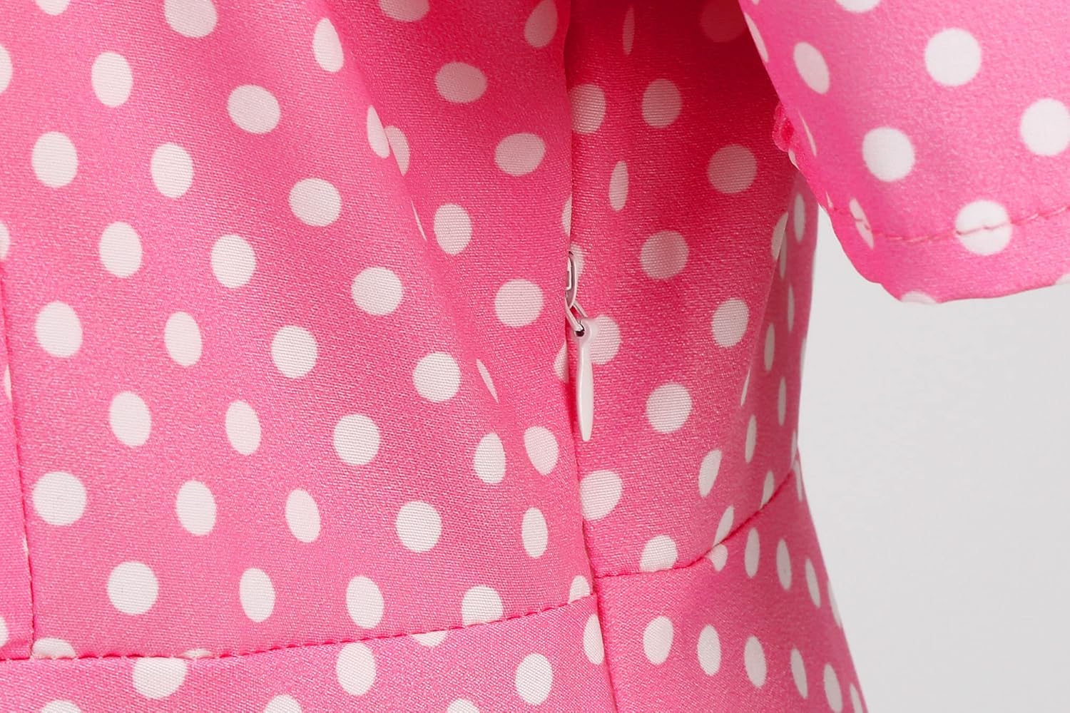 Wellwits Women's Off Shoulder Strap Polka Dots 1950s Vintage Dress