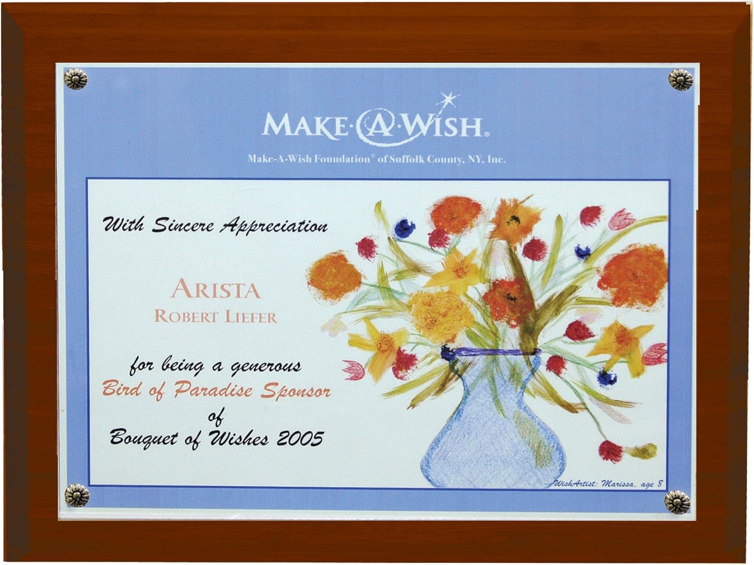 nu-dell Bamboo Award Certificate Plaque, Natural Woodgrain: Home & Kitchen