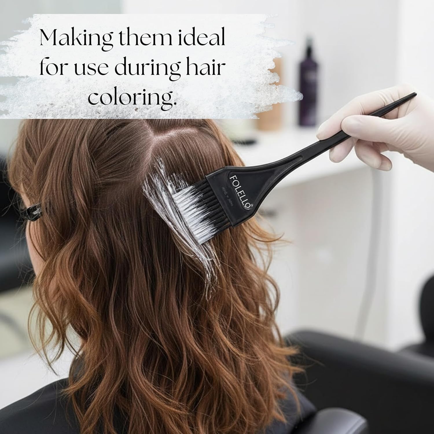 Professional Hair Dye Tint Brush for Women and Men Size: 146x36x6mm Mehandi Hair Brush, Easy To Clean, Light Weight & Durable Hair Color Applicator Brush, Hair Coloring Tool for Salon