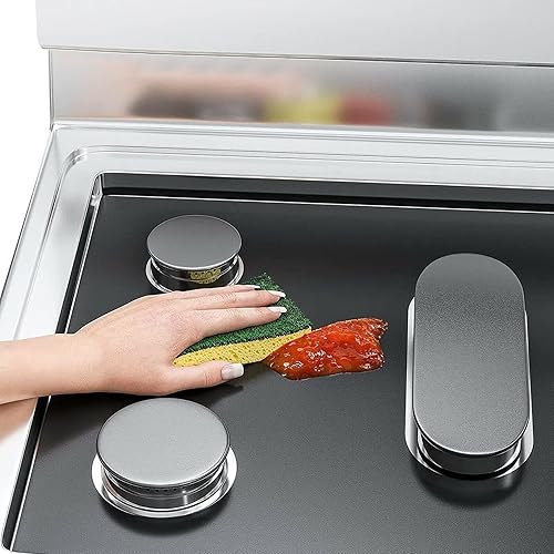 Miniatura 7 de Reutilizable 0.016 in Estufa Cubierta de Estufa de Gas Protector Superior Almohadilla Resistente al Calor Limpieza Rápida Forro Cocinar Para Cocina
