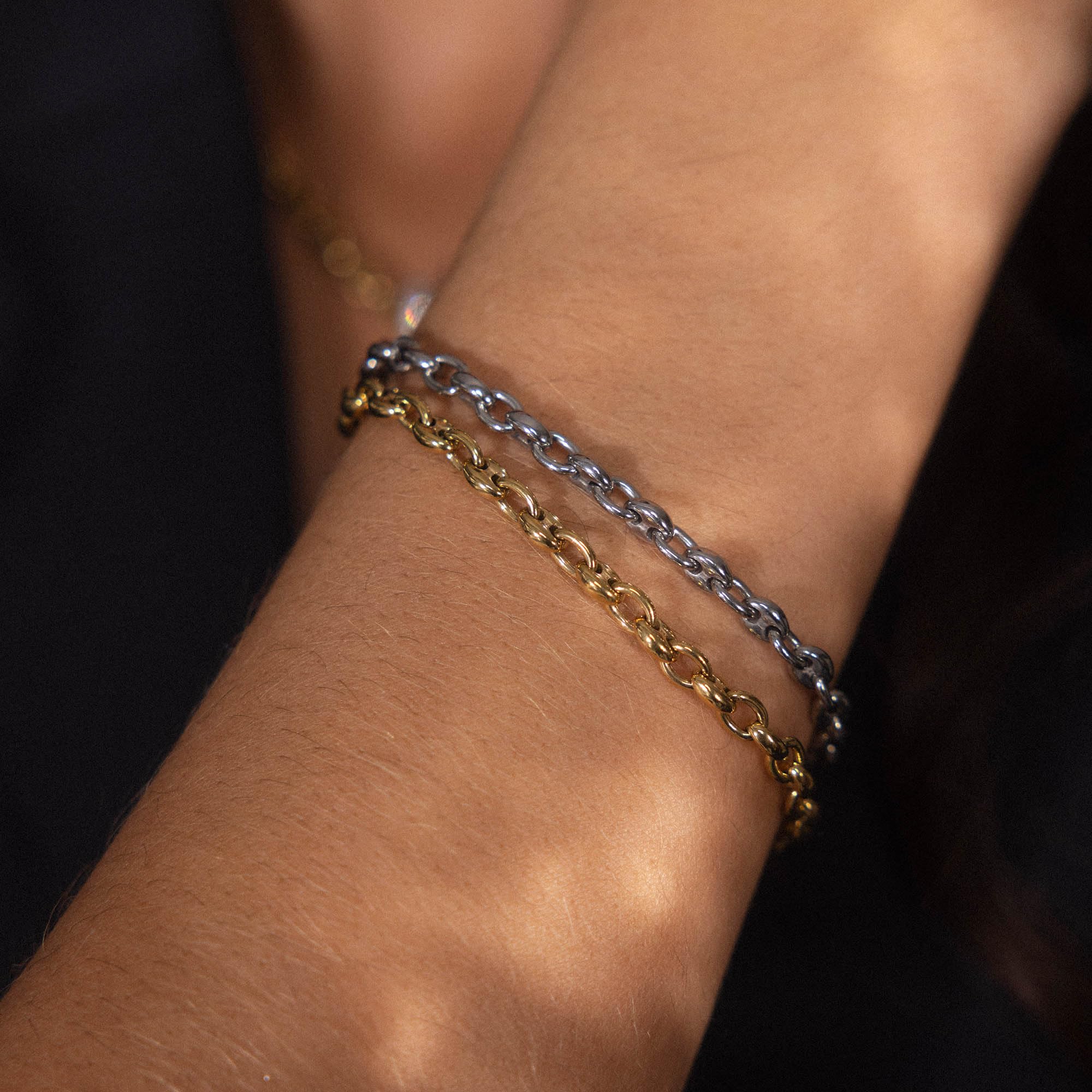 Purelei Bracciale Dreamscape, bracciale da donna in acciaio inossidabile resistente, gioiello impermeabile, lunghezza regolabile 16-19 cm