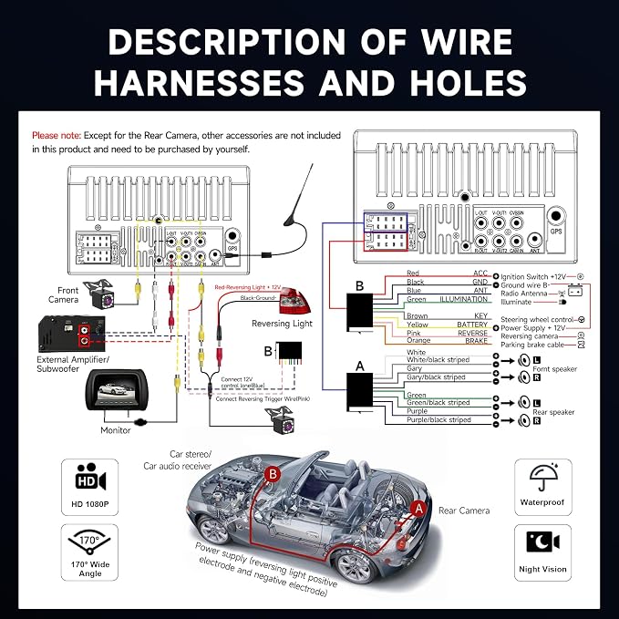 Radio para auto doble din con pantalla táctil de 7 pulgadas miniatura 8