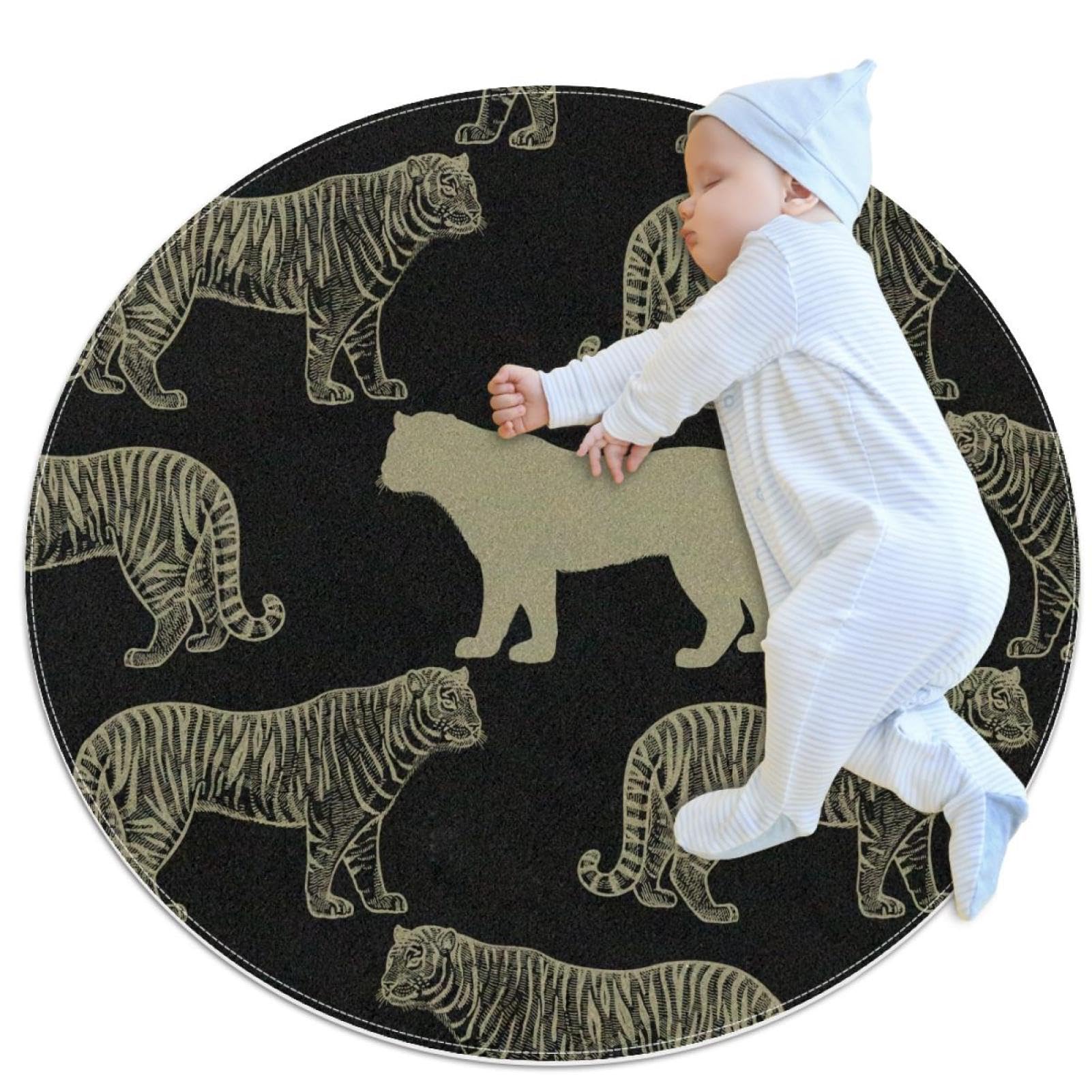 Tapis de salle de bain antidérapant fini les glissades tapis rond 1m