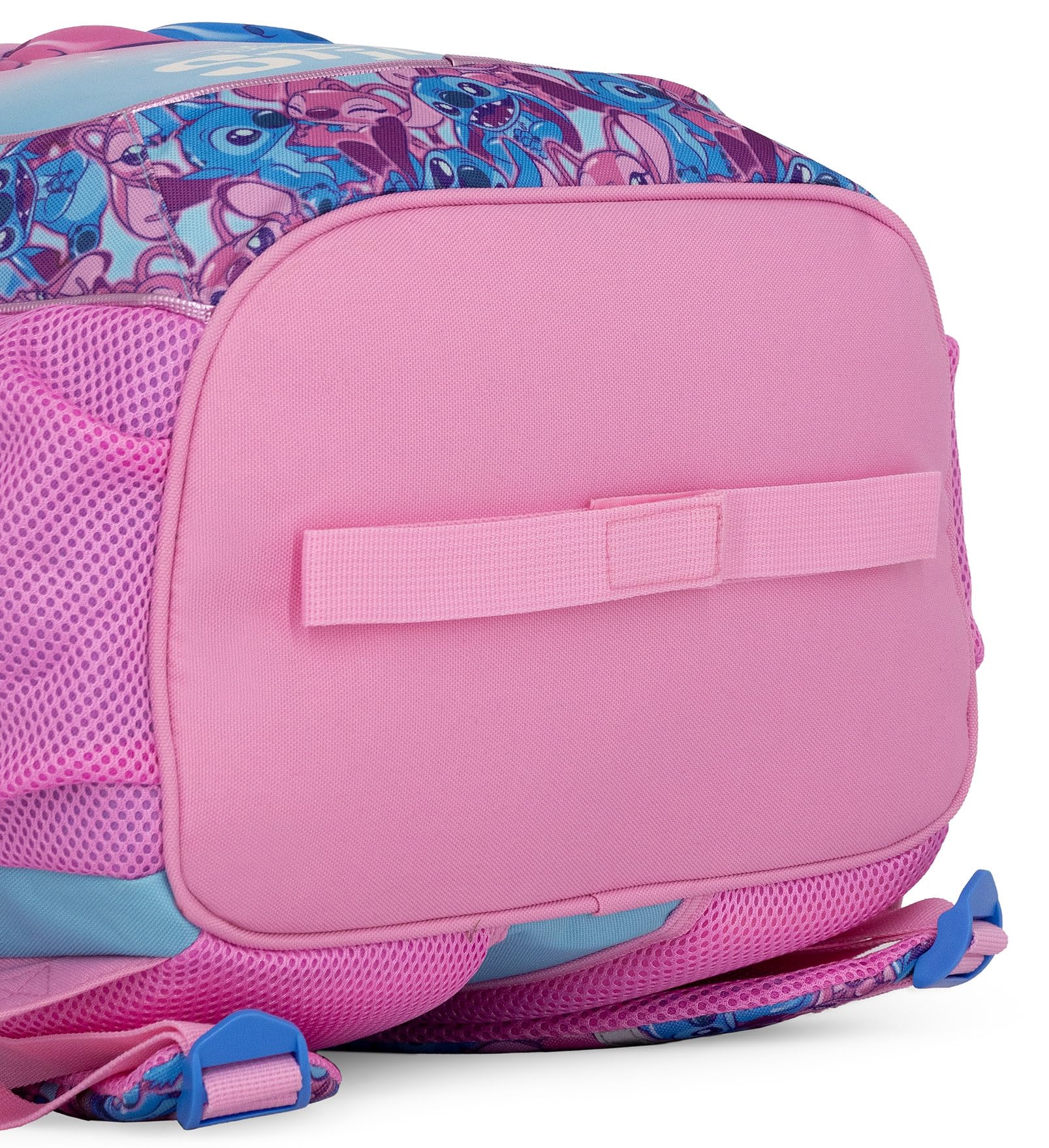 Sac à Dos Scolaire Fille pour Fans de Stitch 43x33x20 cm - Cartable École Primaire CP CE1 CE2 CM1 CM2 (6-10 Ans) - Ergonomique, Adaptable Trolley, Fond Renforcé