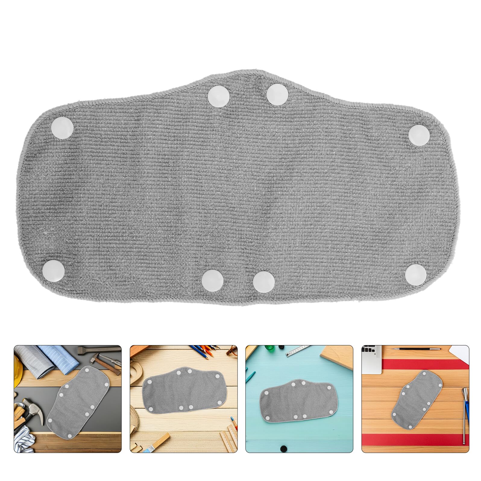 Ipetboom Bandas de Sudor para Cascos de Seguridad 24 Piezas Reutilizables y Absorbentes Gris Acolchadas y Desmontables Compatibles para Cascos de Construcción y Uso Laboral