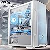 Msi Mag Forge M100r White Tempered Glass 3x120mm 1x120mm Argb Fan Matx Gaming Computer Case