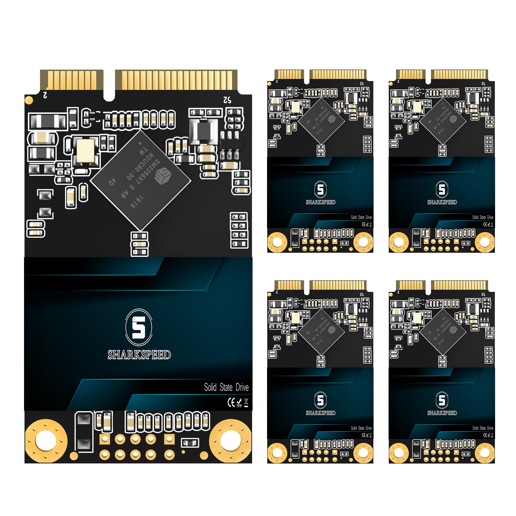 Dysk SSD mSATA 64GB 5PACK TLC 3D NAND SATA3 6GB/s Mini wewnętrzny dysk półprzewodnikowy