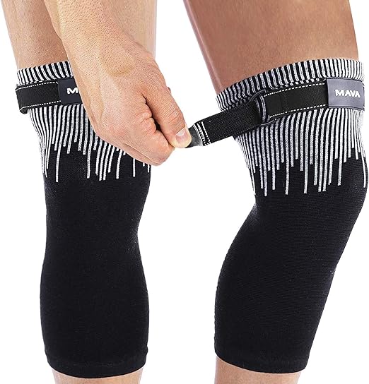 Mava Sports Knee Compression Sleeve Support for Men and