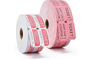 Movie Theater Tickets Raffle Roll (2000 & 1000 Double Rolls)
