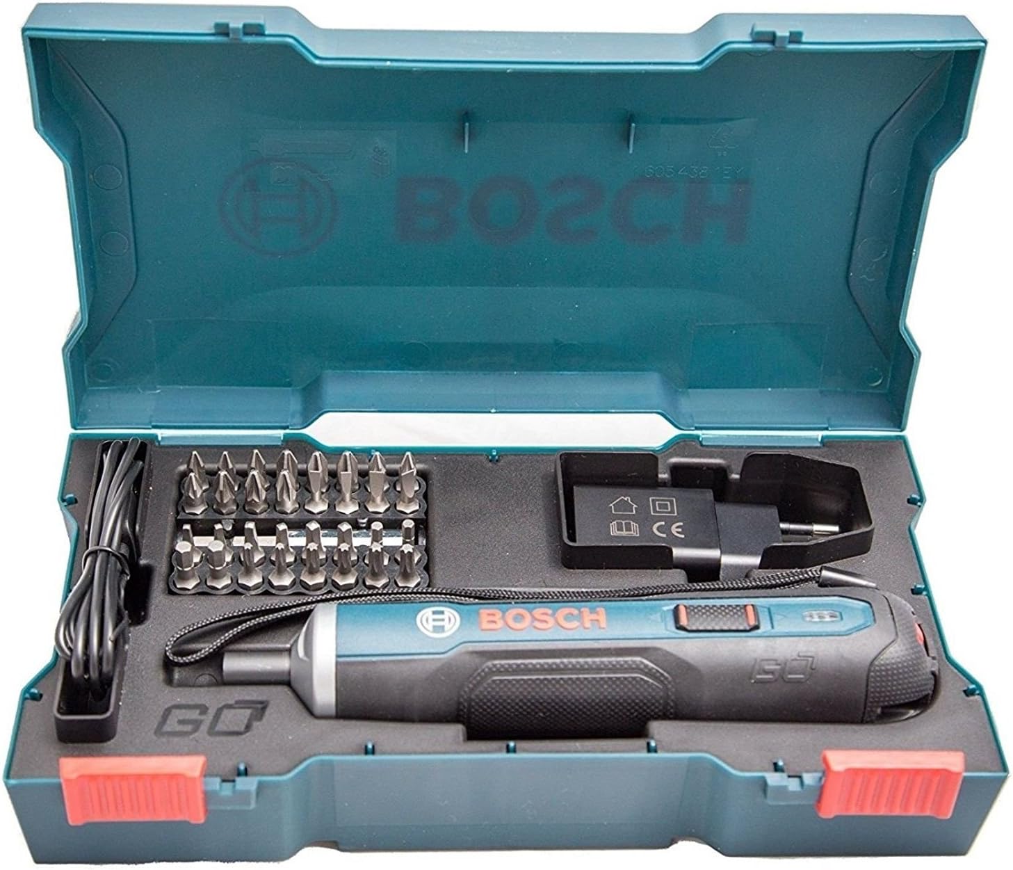 Bosch Go 3.6V Smart Cordless Screwdriver Set 33Bit USB Charging Cable & Adapter