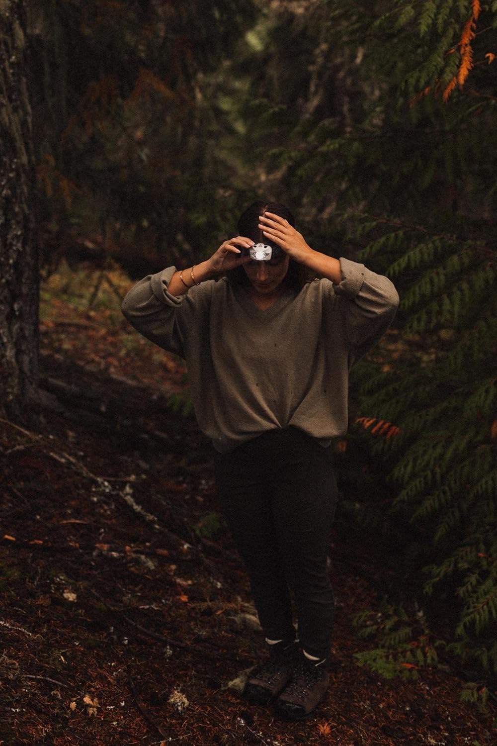 Third Eye Headlamps - Powerful and Stylish Camping LED Headlamp Flashlight - 168 Lumens, Red and White Light, Adjustable Tilt, Multiple Brightness Modes - Lightweight, Durable (Lines)