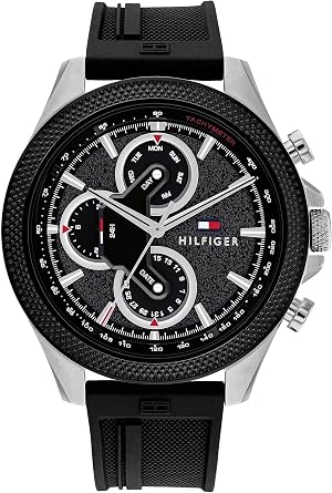 Tommy Hilfiger Men's Stainless Steel Racing-Inspired Watch (Model 1792082), Black - Amazon.ae Price Tracker