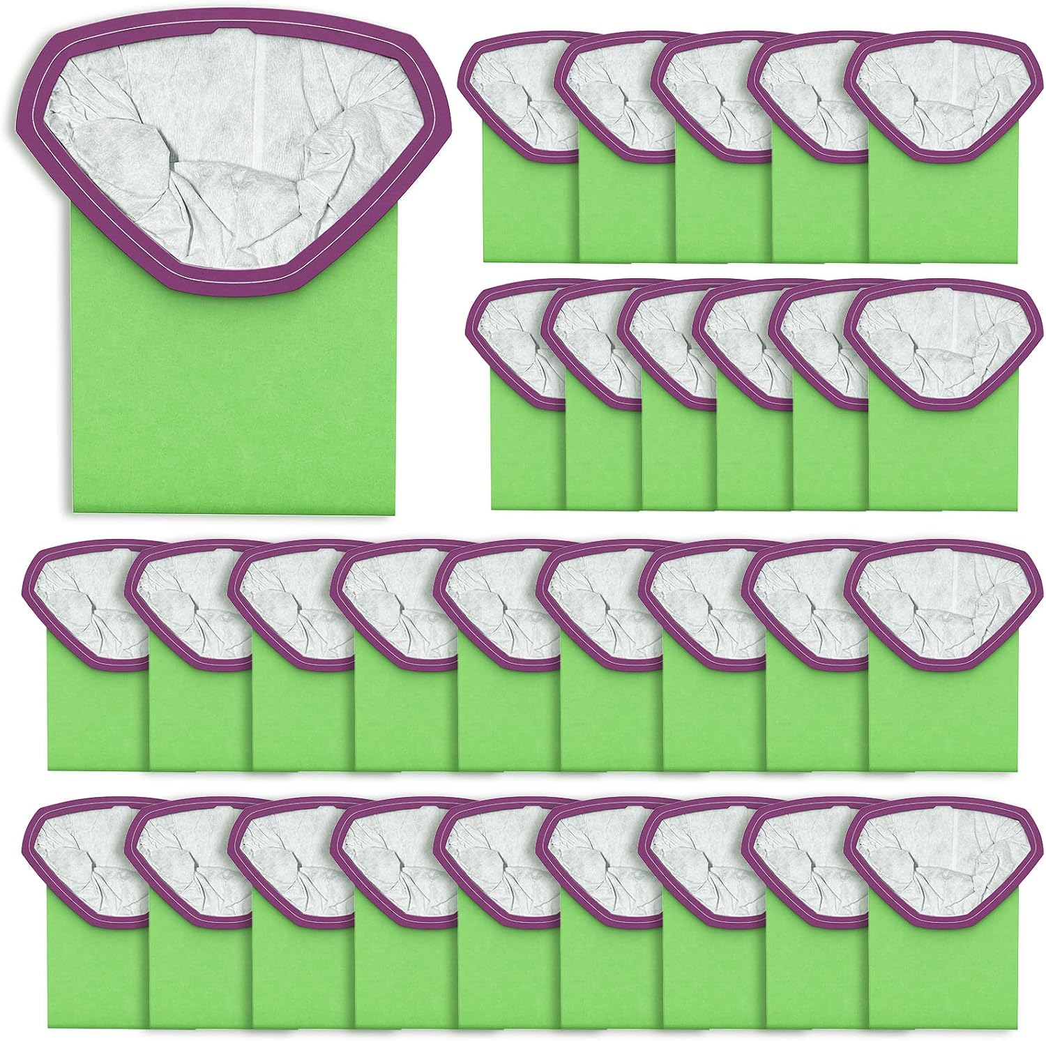 30 Pack 107314 6 QT Backpack Vacuum Bags Compatible with ProTeam 6 Quart Vac Cleaner – for Super Coach Pro 6, ProVac FS 6, GoFit 6, GoFit 6 PLUS and GoFree Flex Pro II, Intercept Micro Filter Bags