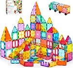 OugerToy Magnetic Building Tiles for Kids,104PCS Educational Magnetic Stacking Blocks, Magnets Construction Toys,STEM Toys Christmas Toy Gift for Toddlers,Kids Boys and Girls 3 4 5 6 7 8 9+Year Old