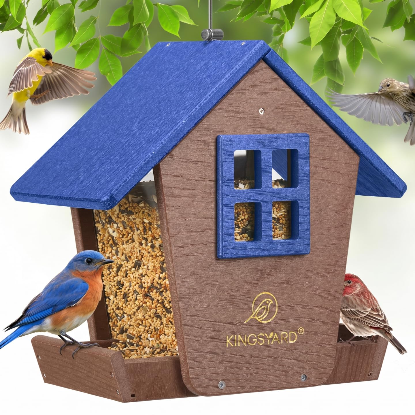Kingsyard Hopper Bird Feeder