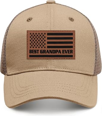 Papa Gifts from Grandkids American Flag Hat for Grandpa