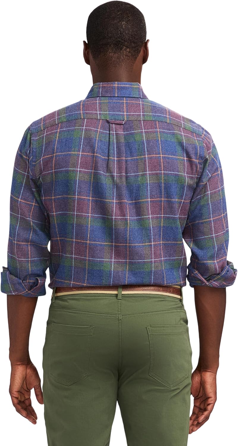 IZOD Men's Stratton Flannel Long Sleeve Button Down Shirt - Image 2