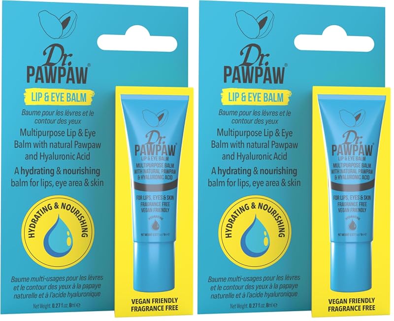 Bálsamo multifuncional para lábios e olhos Dr. PAWPAW ORIGINAL BALM com mamão e ácido hialurônico, 2 unidades, 8 mL cada