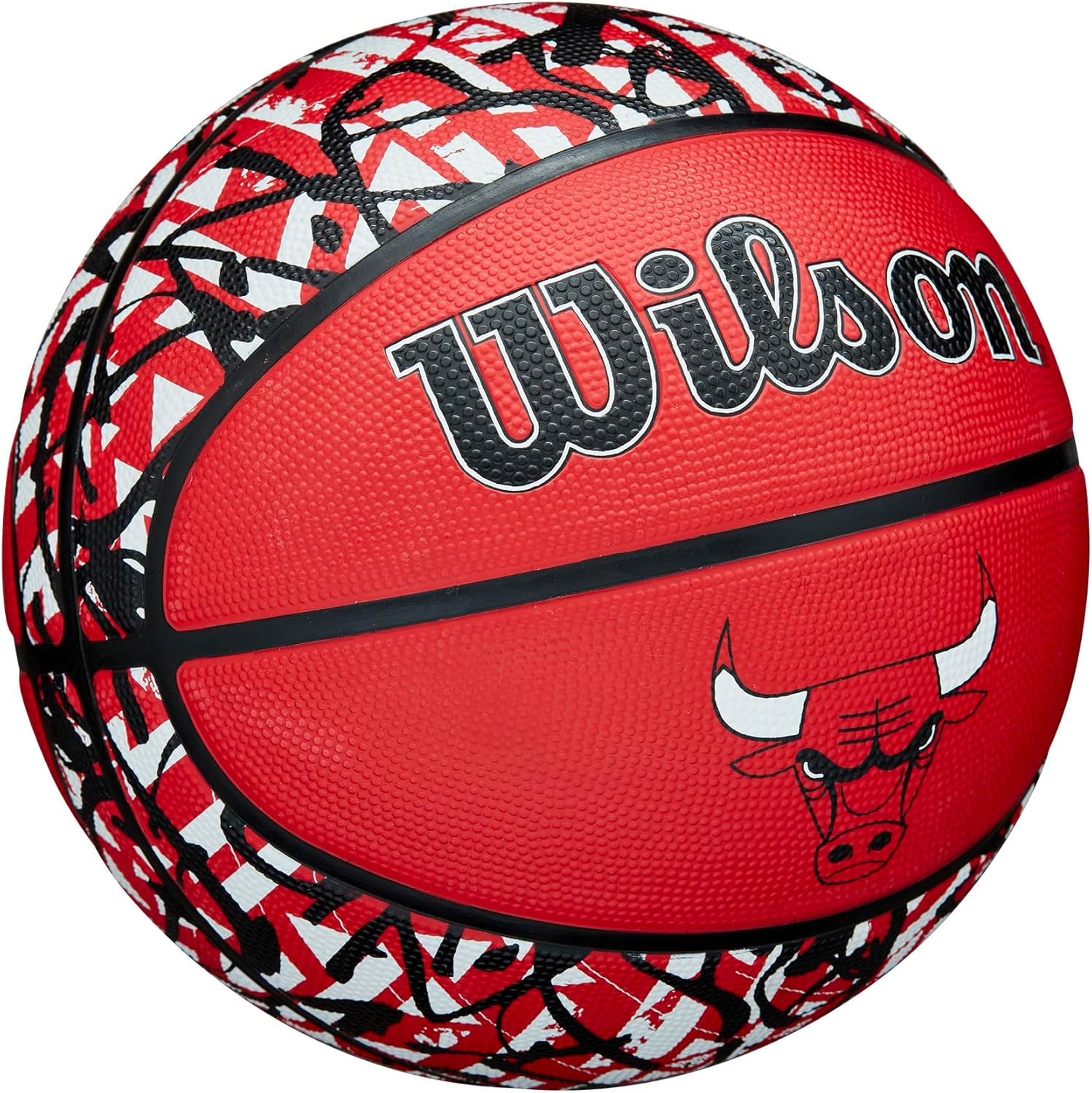 wilson nba team graffiti basketballs - size 7-29.5" chicago bulls