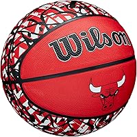 Vista 2 de Wilson NBA Team Balones de baloncesto con diseño de grafiti - Talla 7 - 29.5